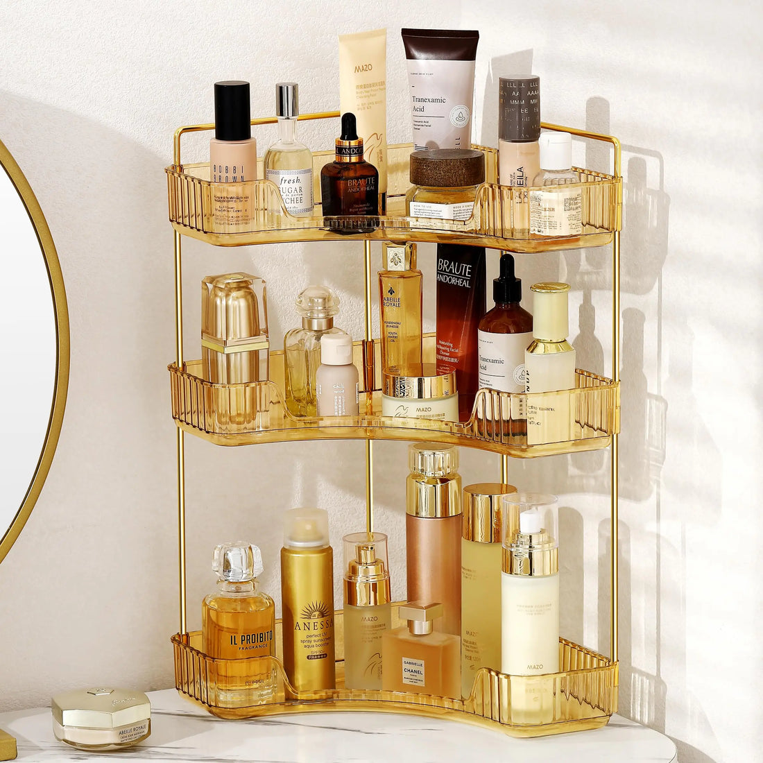 Bathroom Countertop Skincare & Perfume Organizer Tray