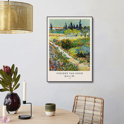 Vincent Van Gogh Starry Night Canvas Wall Art - Unframed Classic Painting Print for Living Room Decor - Hom Haven