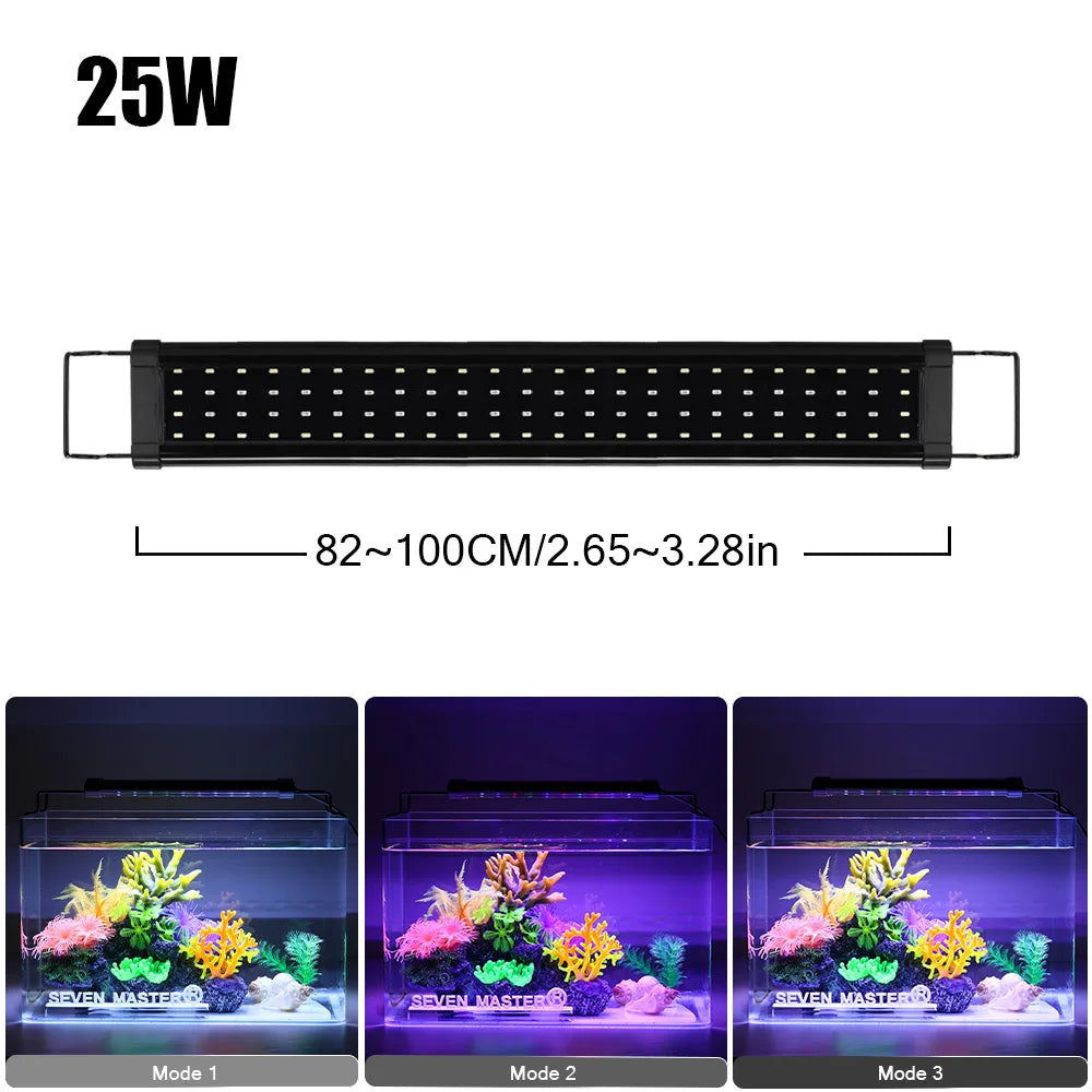 Aluminum Alloy Aquarium Clip-On LED Lamp for Fish Tank Plants