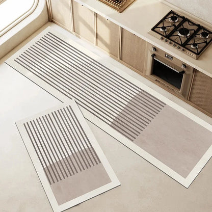 Super Absorbent Long Kitchen Floor Mat - Diatomite Anti-Slip Washable Bathroom & Entrance Doormat - Hom Haven