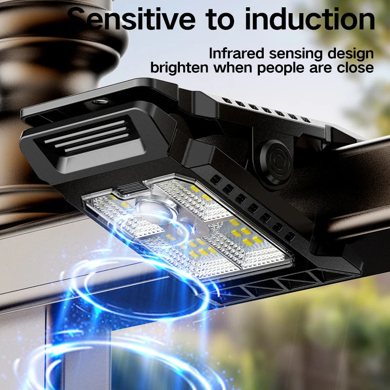 Solar Clip-On Motion Sensor Light 3 Modes for Outdoor Security