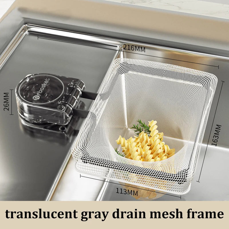 Suction Sink Drain Net Rack Anti-Clog Kitchen Waste Filter