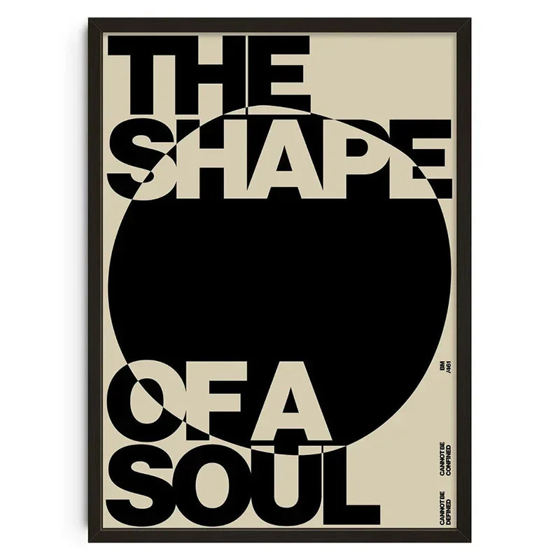 Retro Abstract Nourishing Soul Canvas Wall Art - Classic Unframed Print Poster for Home & Living Room Decoration - Hom Haven