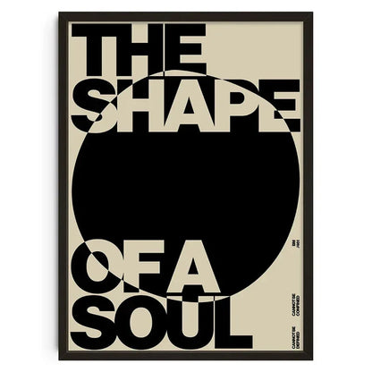 Retro Abstract Nourishing Soul Canvas Wall Art - Classic Unframed Print Poster for Home & Living Room Decoration - Hom Haven