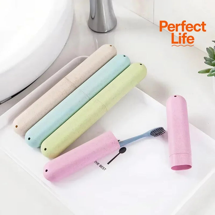 Toothbrush Box Holder Cover Bathroom Accessories Travel Storage Dust-proof Case Portable Bathroom for Camping Toothbrush Storage