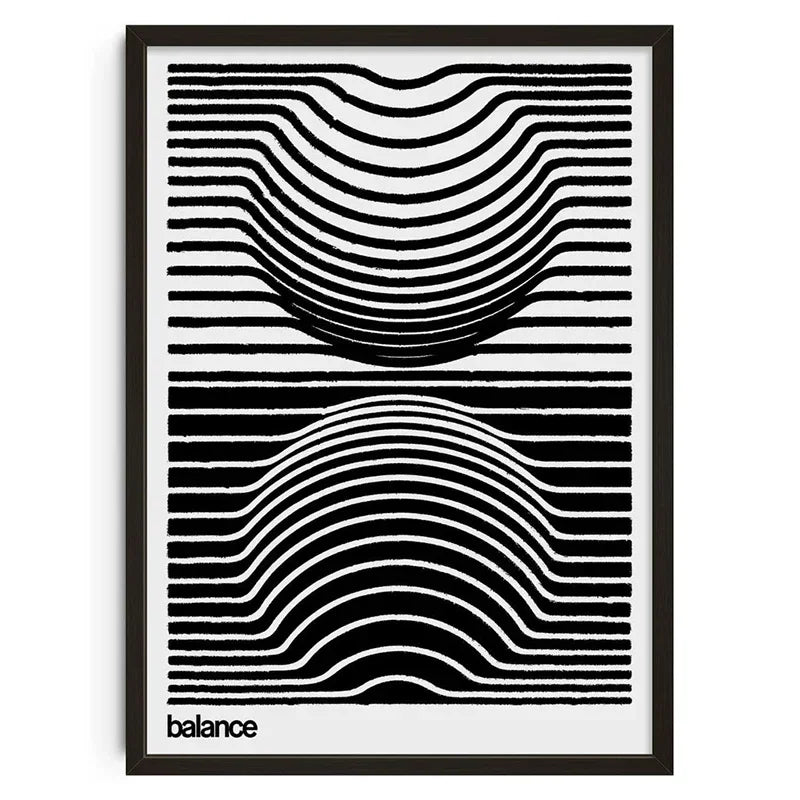 Retro Abstract Nourishing Soul Canvas Wall Art - Classic Unframed Print Poster for Home & Living Room Decoration - Hom Haven
