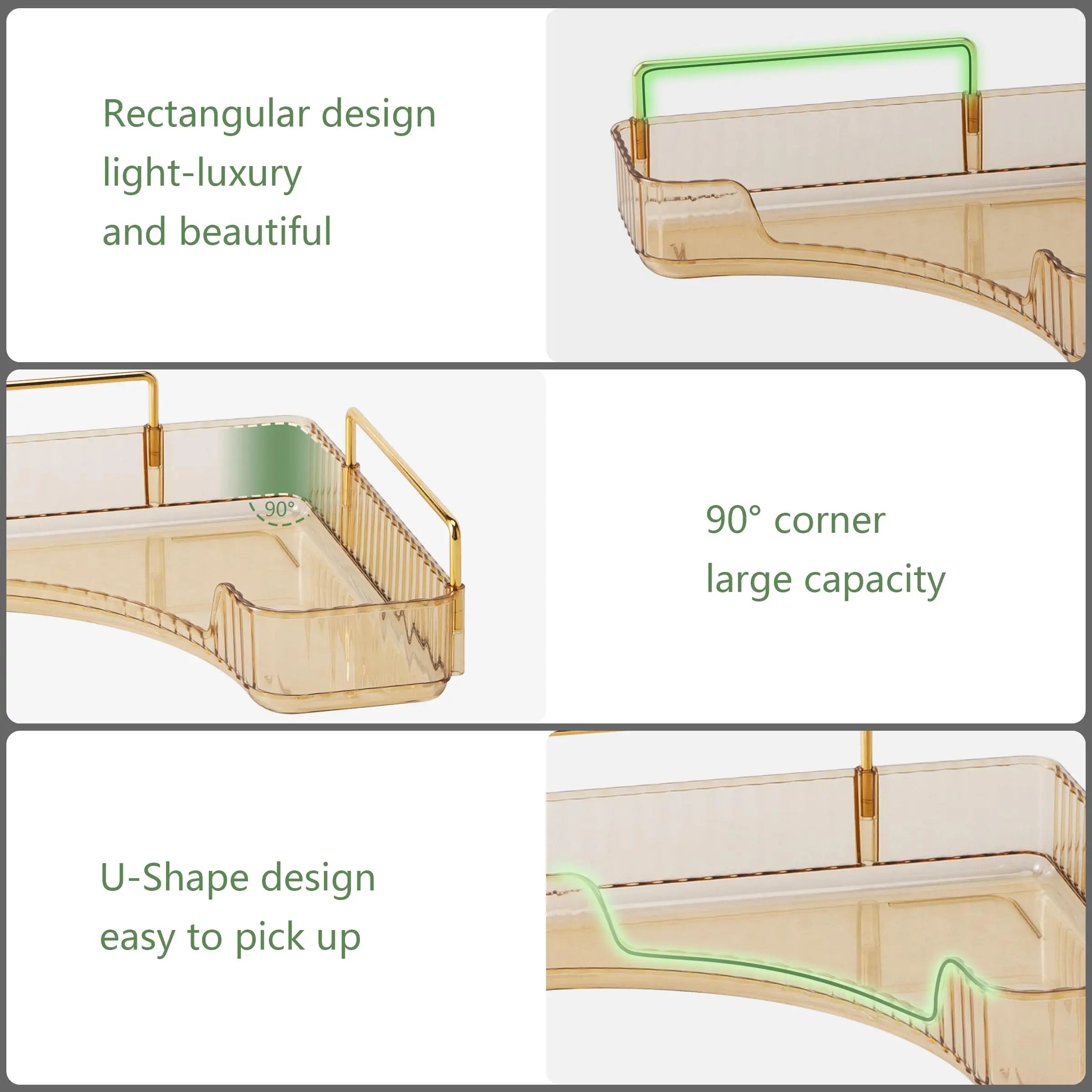 Bathroom Countertop Skincare & Perfume Organizer Tray