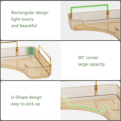 Bathroom Countertop Skincare & Perfume Organizer Tray - Hom Haven
