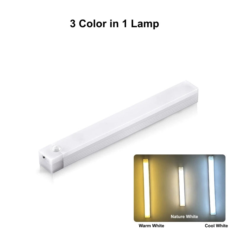 Wireless USB Rechargeable Motion Sensor LED Bar Light - Cordless Magnetic Cabinet & Kitchen Night Light - Hom Haven