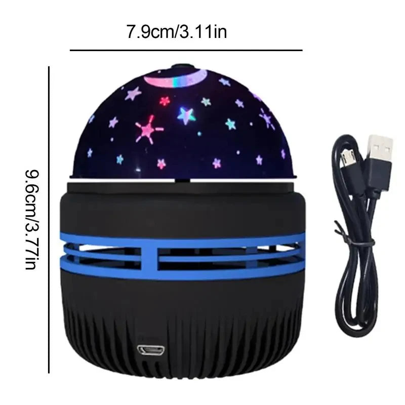 LED Starry Sky Night Light USB Projector - Magic Ball Moon & Star Atmosphere Lamp for Home & Room Decor - Hom Haven