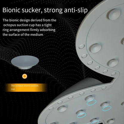 Silicone Foot Massage Bathroom Mat - Anti-Slip Back Massage & Dead Skin Removal Shower Floor Pad (45x45cm) - Hom Haven