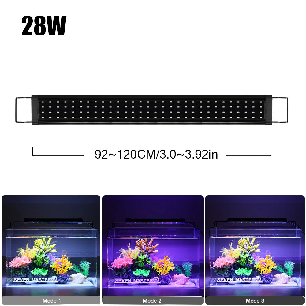 Aluminum Alloy Aquarium Clip-On LED Lamp for Fish Tank Plants