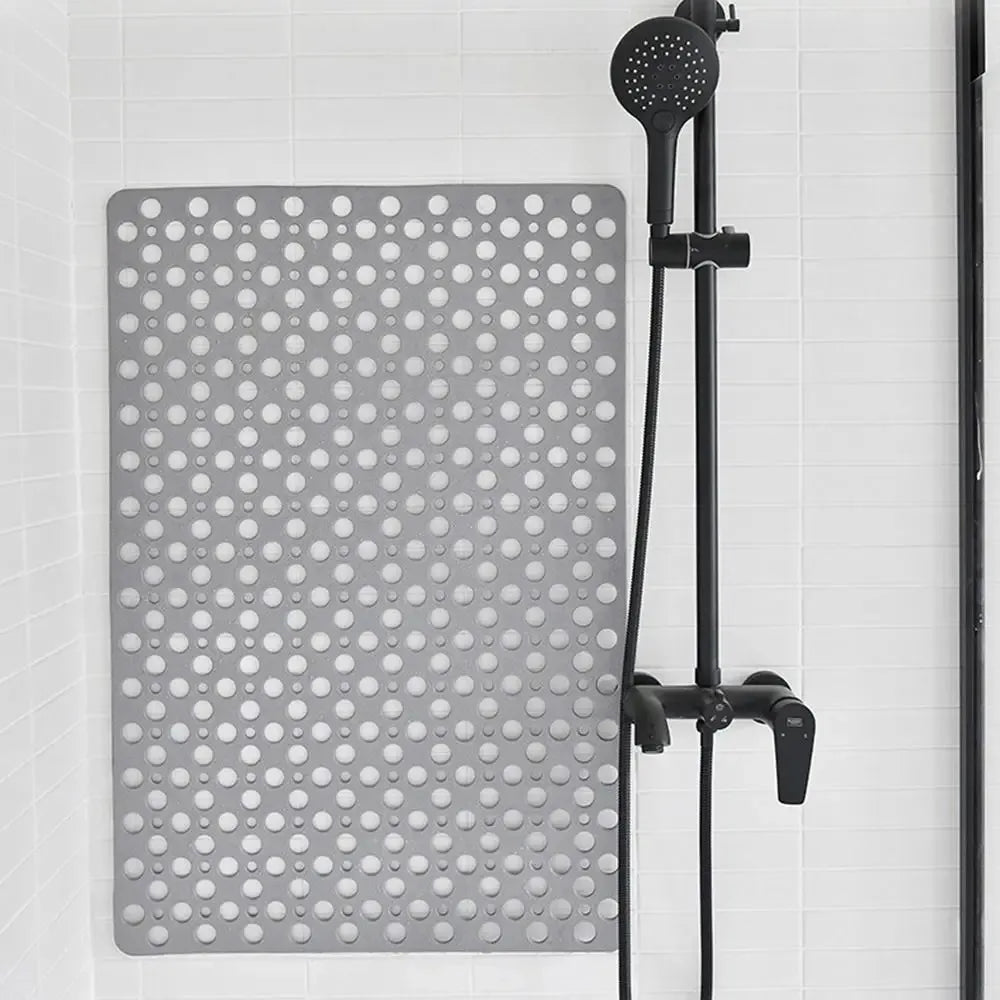 Non-Slip Bath Mat with Drain Holes & Suction Cups - Easy Clean Bathtub Mat Bathroom Accessory - Hom Haven