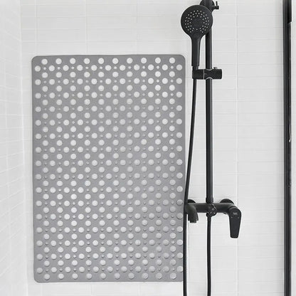 Non-Slip Bath Mat with Drain Holes & Suction Cups - Easy Clean Bathtub Mat Bathroom Accessory - Hom Haven