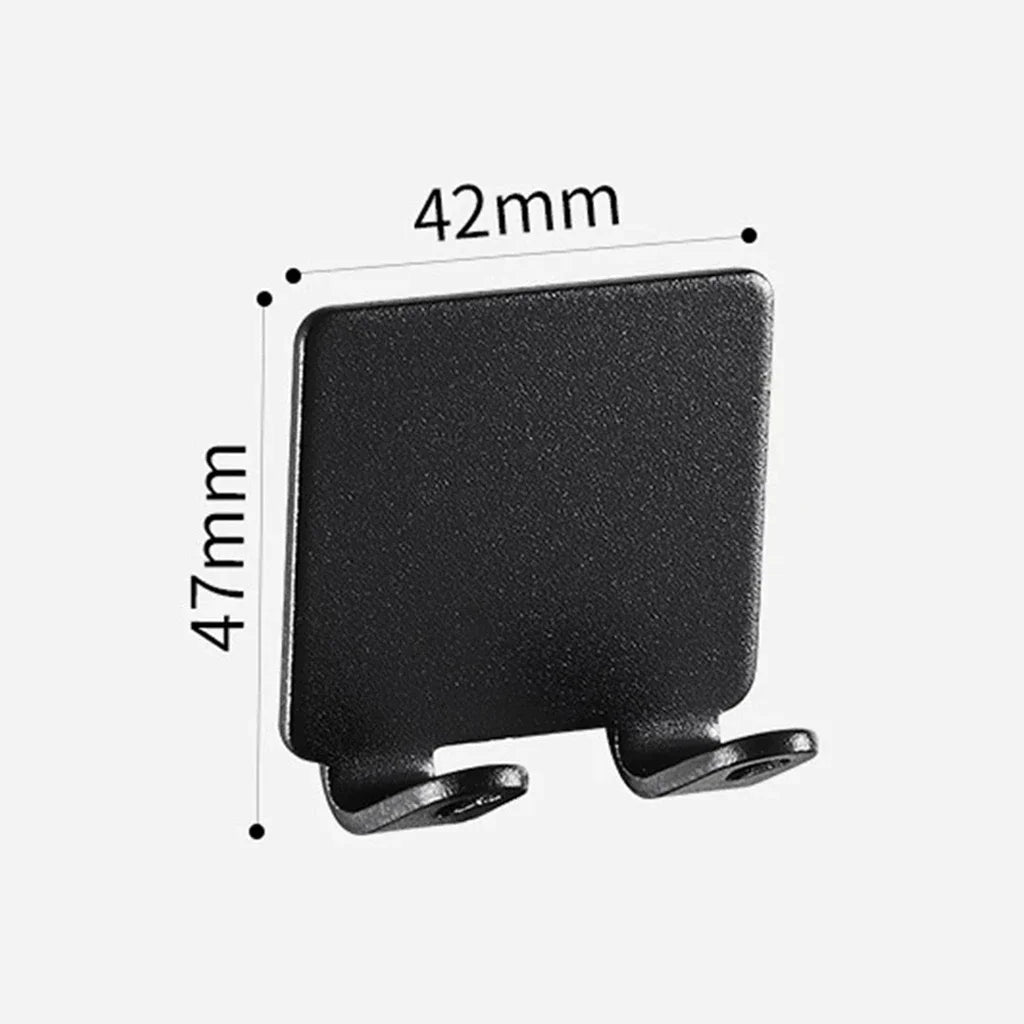 Punch-Free Stainless Steel Razor Holder - Wall Mount Shaver Shelf & Bathroom Storage Hook