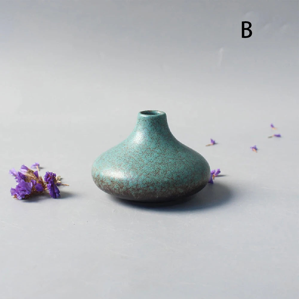Ceramic Small flower Vase Home Decoration Crafts Tabletop Ornament Simplicity Japanese-style Decoration