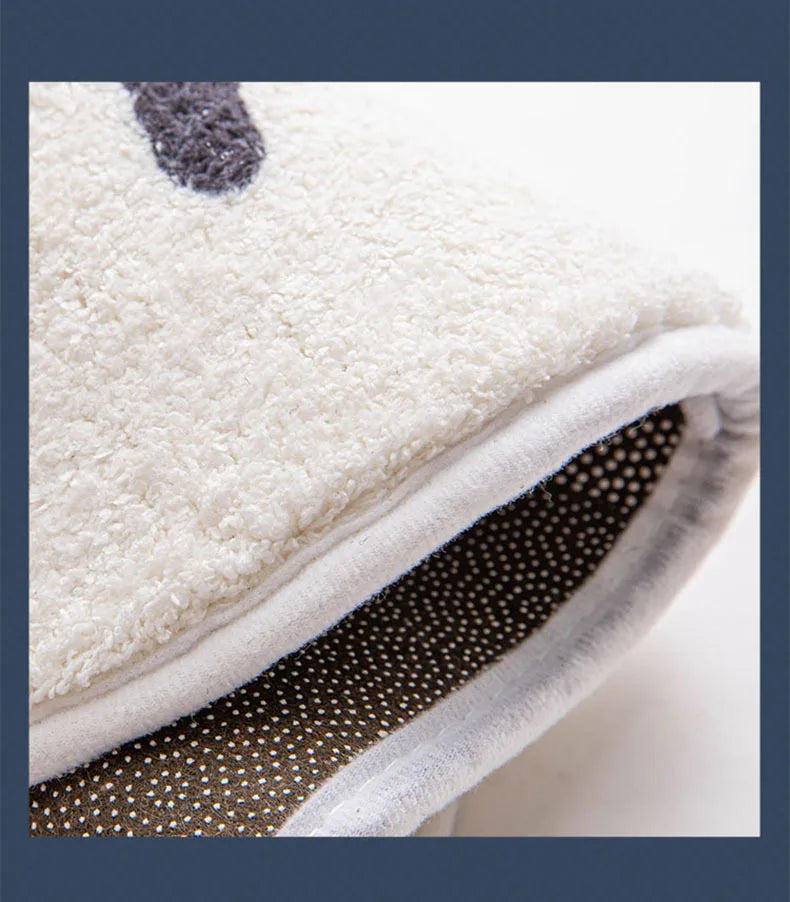 Floral Non-Slip Bath Mat - Absorbent Plush Entrance Rug for Bathroom, Balcony & Living Room