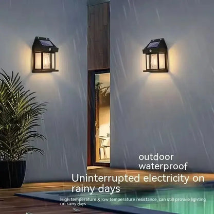 Solar Powered Waterproof LED Wall Light with Motion Sensor for Outdoor Garden - Hom Haven
