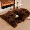 Soft Shaggy Faux Fur Rug 60x90cm - Extra Thick Non-Slip Plush Bedroom & Living Room Carpet