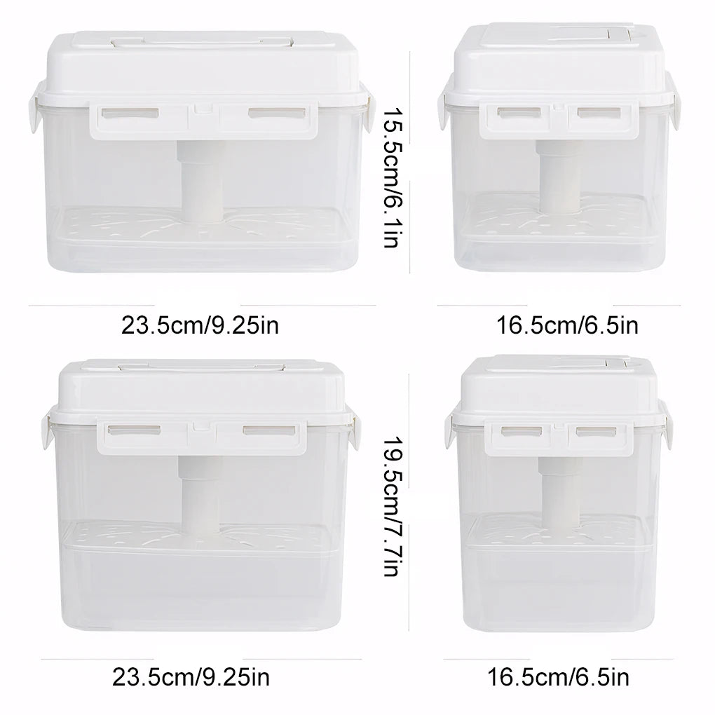 4L/5L Pickle Jar with Press Plate - Leakproof Kitchen Storage Container for Kimchi, Sauerkraut & Olives