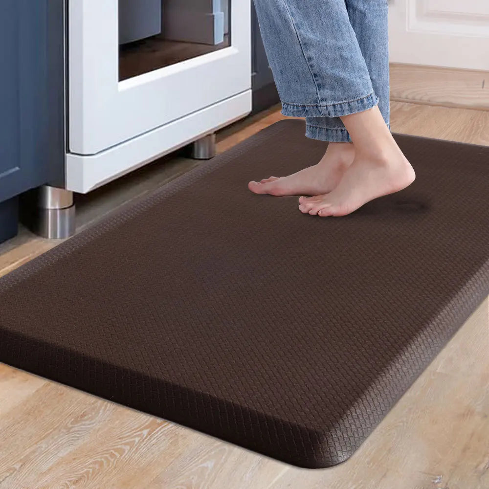 Anti-Fatigue Standing Kitchen Mat - PVC Waterproof Non-Slip Kitchen Rug for Comfort & Safety