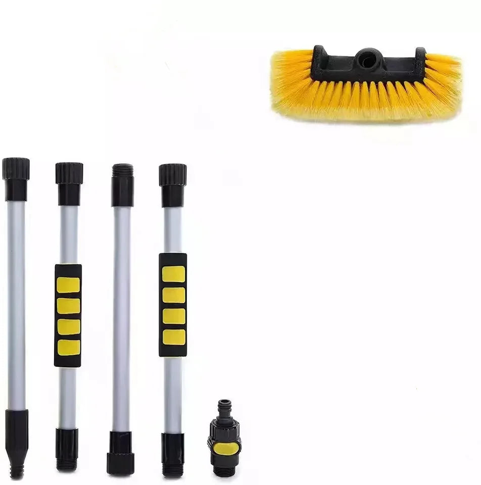 Soft Bristle Truck Wash Brush with Extendable Pole for Vehicles
