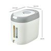 XIAOGUI 5KG/10KG Rice Dispenser - Japanese Style Kitchen Storage Container for Cereal & Grains