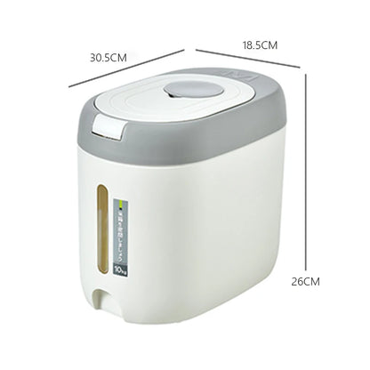 XIAOGUI 5KG/10KG Rice Dispenser - Japanese Style Kitchen Storage Container for Cereal & Grains - Hom Haven