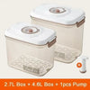 Vacuum Sealed Food Storage Box - Large Capacity Transparent Fresh-Keeping Kitchen Container with Pump