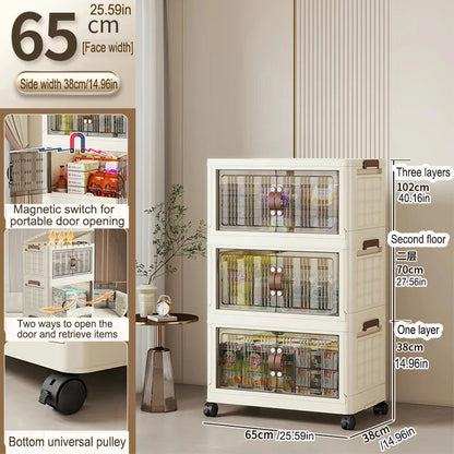 Large Capacity Foldable Wardrobe Storage Cabinet - Dustproof Closet Organizer, Easy to Install - Hom Haven