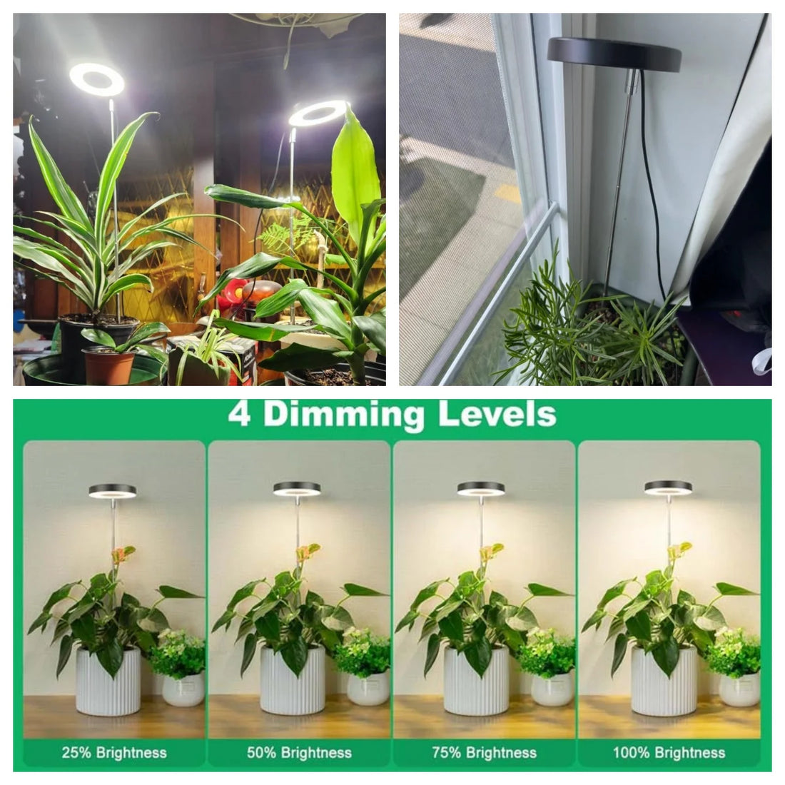 USB LED Grow Light Adjustable Knob Dimmer Plant Growth Lamp