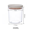 Sealed Food Grade Transparent Kitchen Storage Jar - Airtight Snack & Grain Container (250ml-700ml)