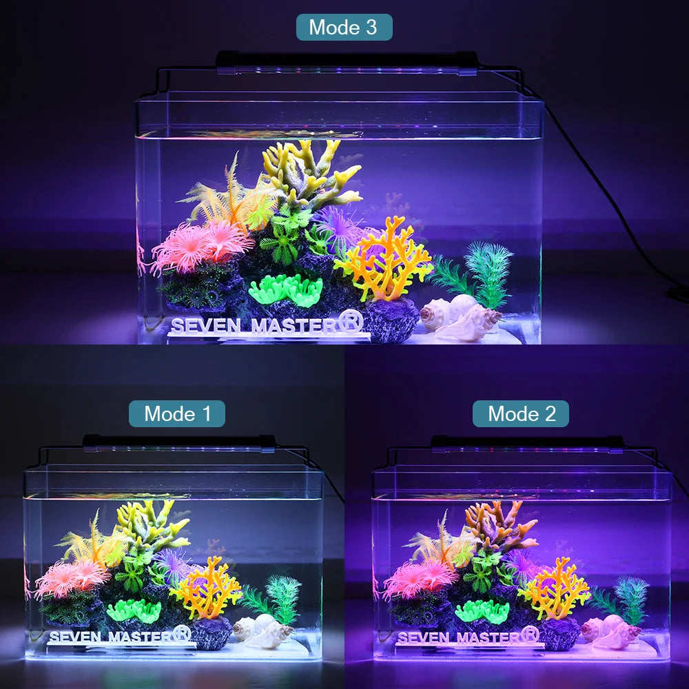 Aluminum Alloy Aquarium Clip-On LED Lamp for Fish Tank Plants