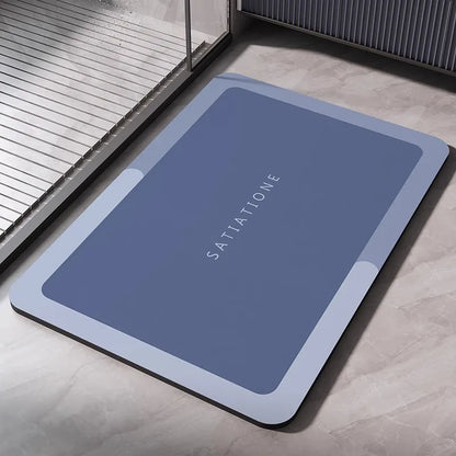 Diatomaceous Earth Bath Mat - Quick Dry Non-Slip Absorbent Shower & Bathroom Floor Rug - Hom Haven