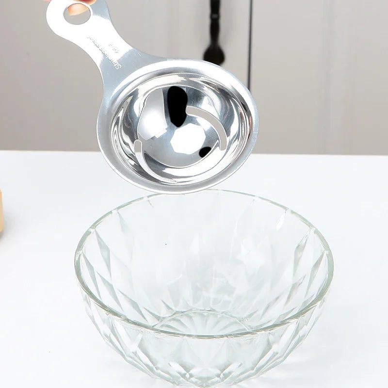 Stainless Steel Egg Yolk & White Separator - Food Grade Kitchen Filter Tool
