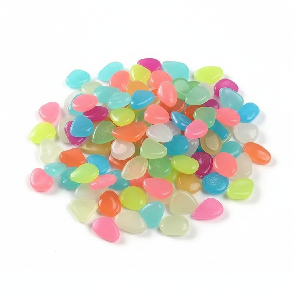 Luminous Decorative Stones for Pots & Aquariums (100/500 pcs)