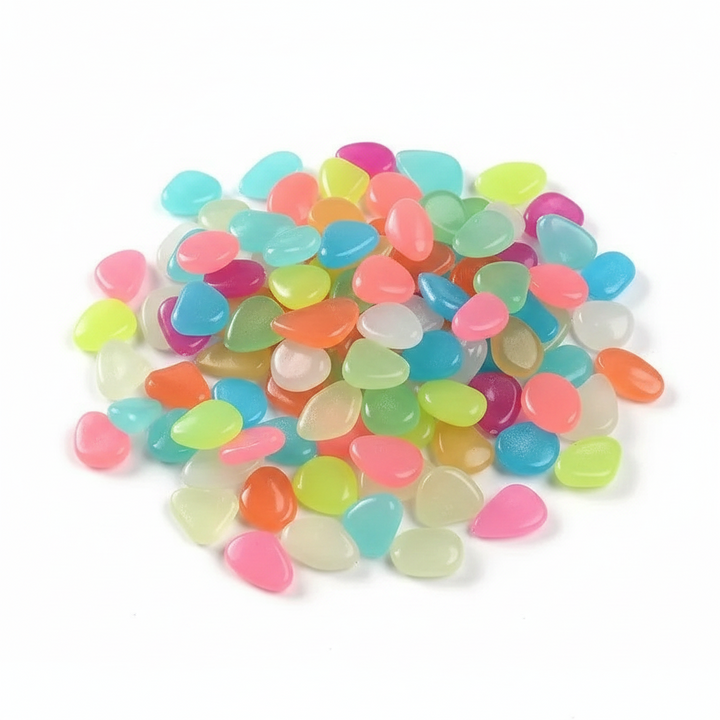 Luminous Decorative Stones for Pots & Aquariums (100/500 pcs)