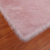 Plush Soft Imitation Sheepskin Bedroom Carpet - Long Hair Bedside Mat & Sofa Cushion Rug