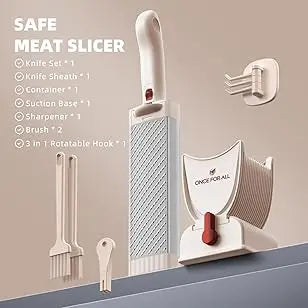 Manual Meat Slicer Cleaver Knife Set for Beef and Meat Cutting