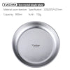 Tiartisan Titanium Ultralight Portable Outdoor Camping Frosted Round Plate 220mm Extra Large Fruit Salad Dinner Dishes Tableware
