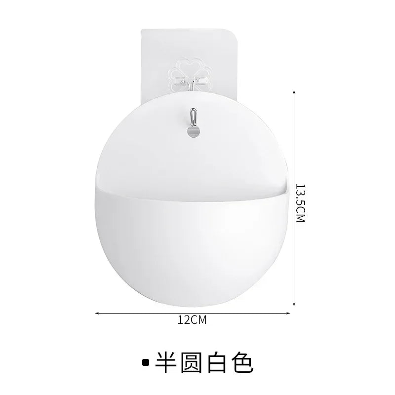 1PC Plastic Vase Hydroponic Wall Mounted Plant Hanging Flower Vase Green Dill Flowerpot Basket Planter Home Garden Decoration