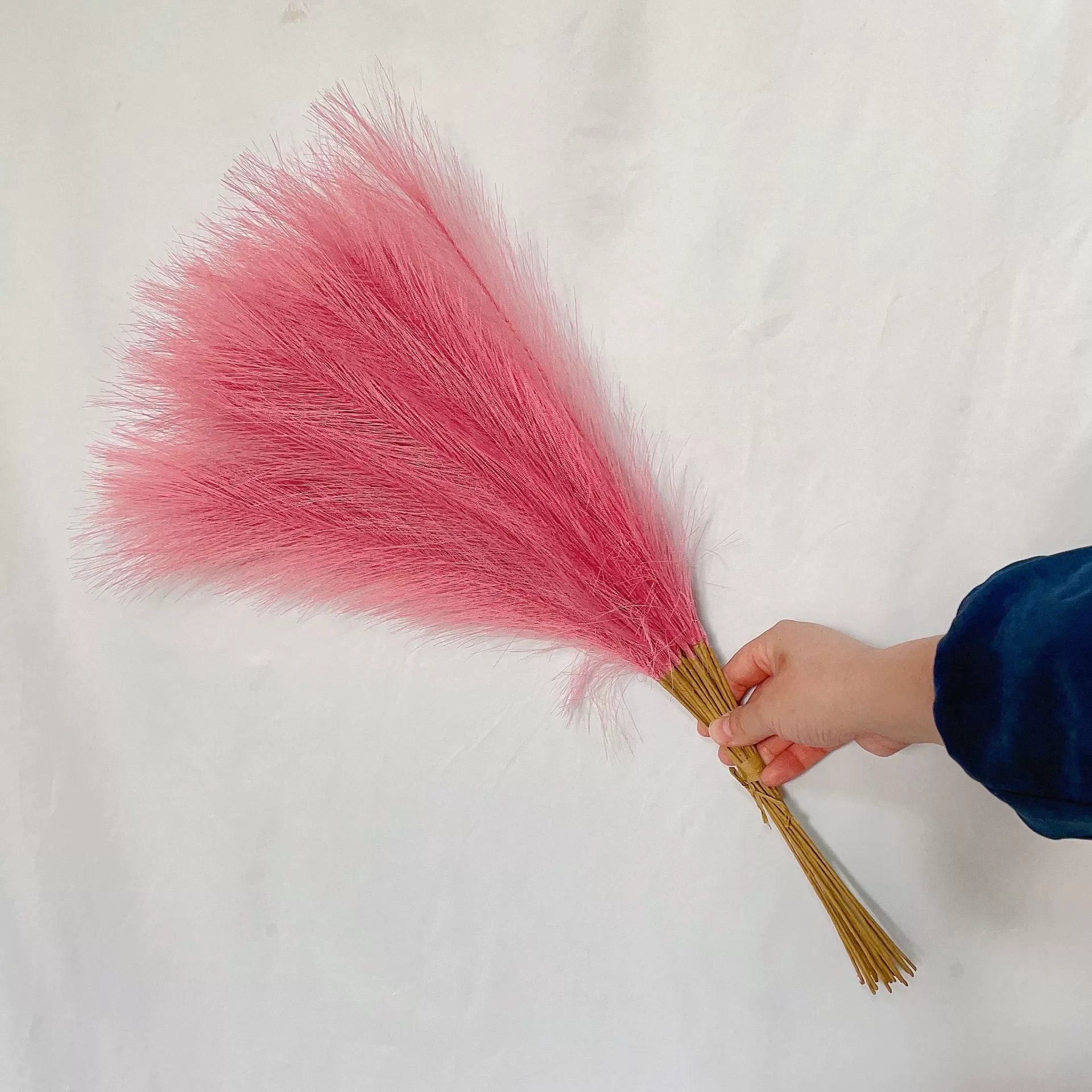 55cm  10pcs Artificial Grass Flower Bouquet for Home Wedding Decoration DIY Party Bedroom Fake Plant Flowers Vase Decor Reed