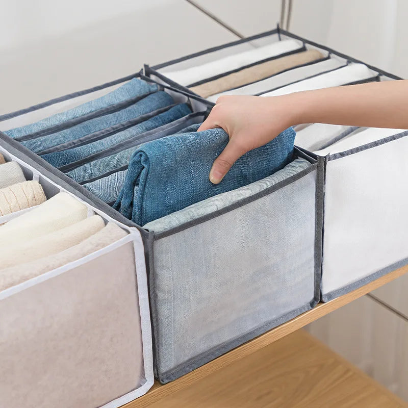 Foldable Underwear Drawer Organizer - Closet Divider Storage Box for Socks, Bras & Underpants - Hom Haven