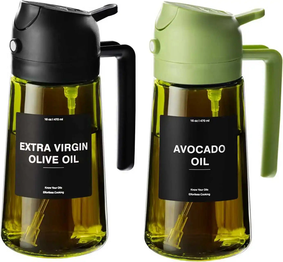 2-in-1 Olive Oil Dispenser & Sprayer (16oz / 470ml)
