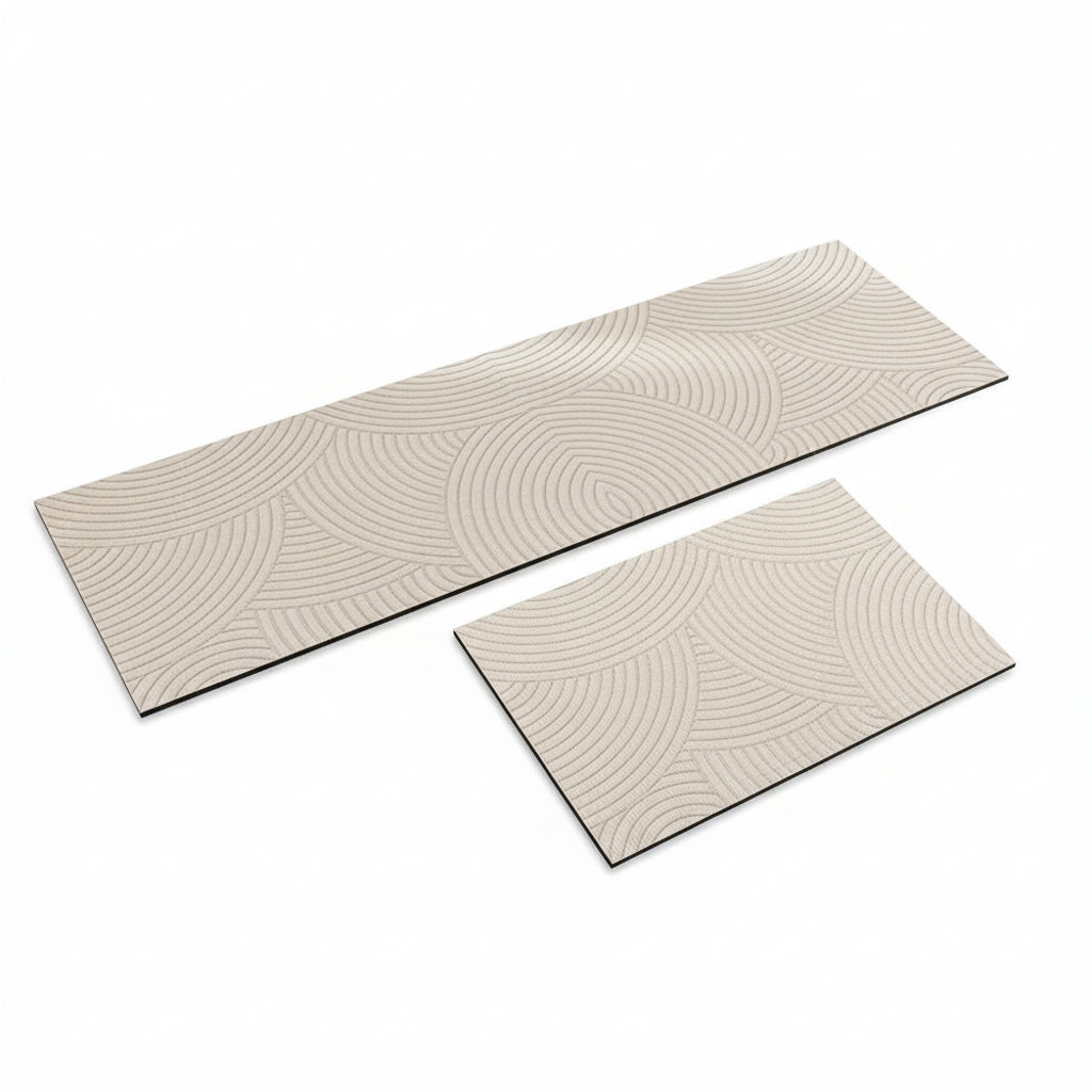 VIKAMA Multi-Functional Non-Slip Kitchen & Bathroom Mat - Water Absorbent, Stylish Patterned Carpet