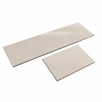 VIKAMA Multi-Functional Non-Slip Kitchen & Bathroom Mat - Water Absorbent, Stylish Patterned Carpet - Hom Haven