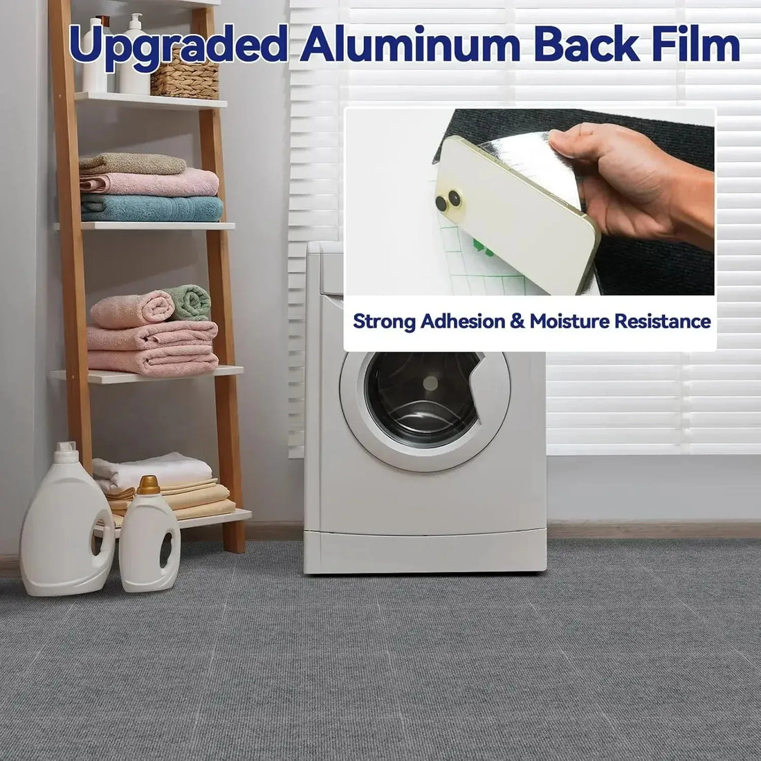 10pcs 30x30/40x40cm Self Adhesive Carpet Floor Tiles Sticker Square Rugs Peel and Stick Mat DIY Flooring for Bedroom Home Decor