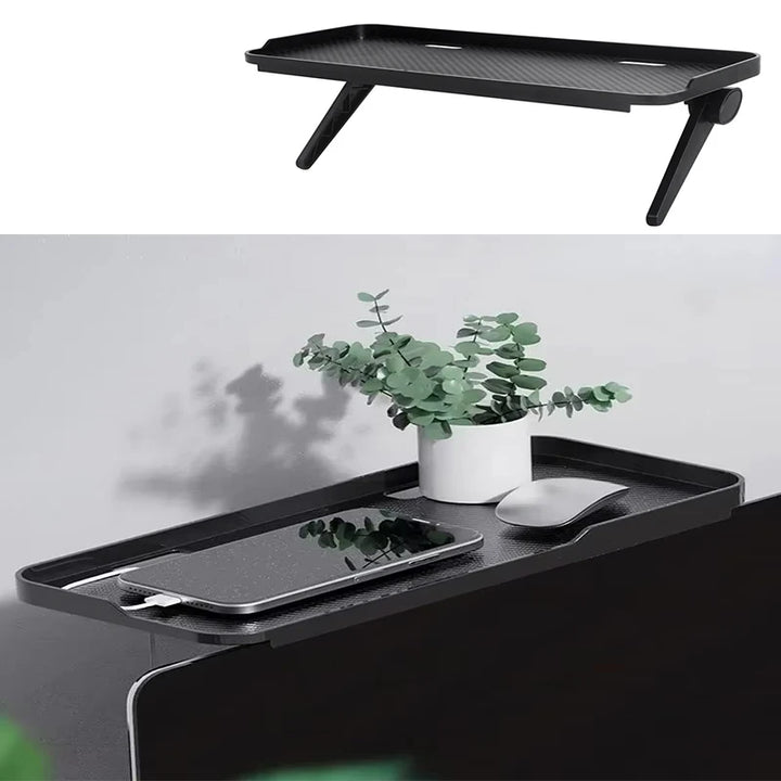 Adjustable Foldable Monitor Top Shelf - Desktop Organizer for TV, Computer Screen & Router (1/2 Pcs)