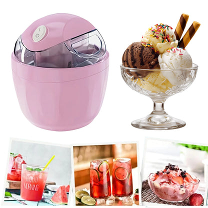 Mini Electric Ice Cream Maker Homemade Frozen Dessert Maker (500ml) - Hom Haven