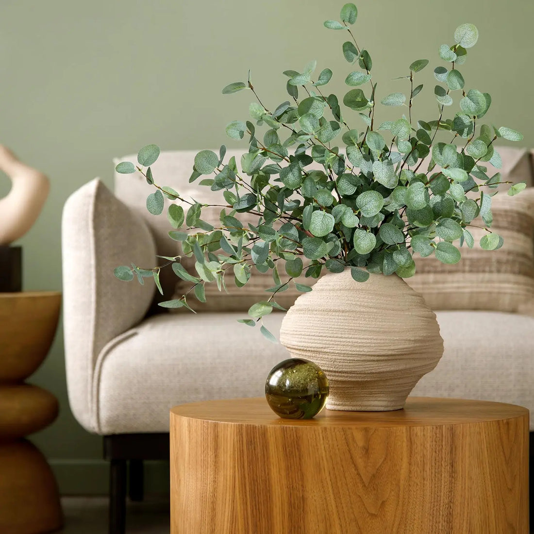 1/3pcs Artificial Eucalyptus Stems Fake Plants Decor for Vase Home Room Party Table Wedding Decorations Faux Eucalyptus Leaf